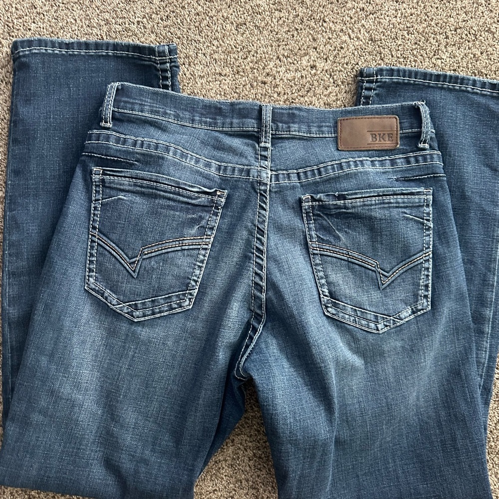 BKE Men’s Medium Blue Relaxed Fit Jeans